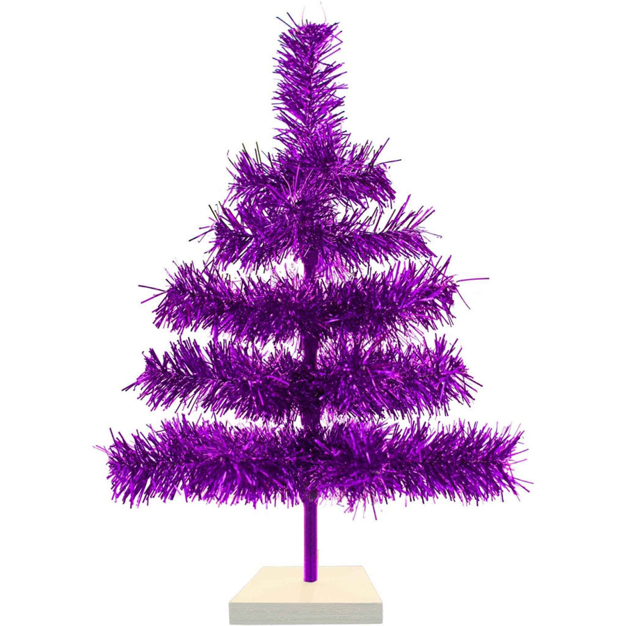 Purple Tinsel Christmas Tree - Lee Display