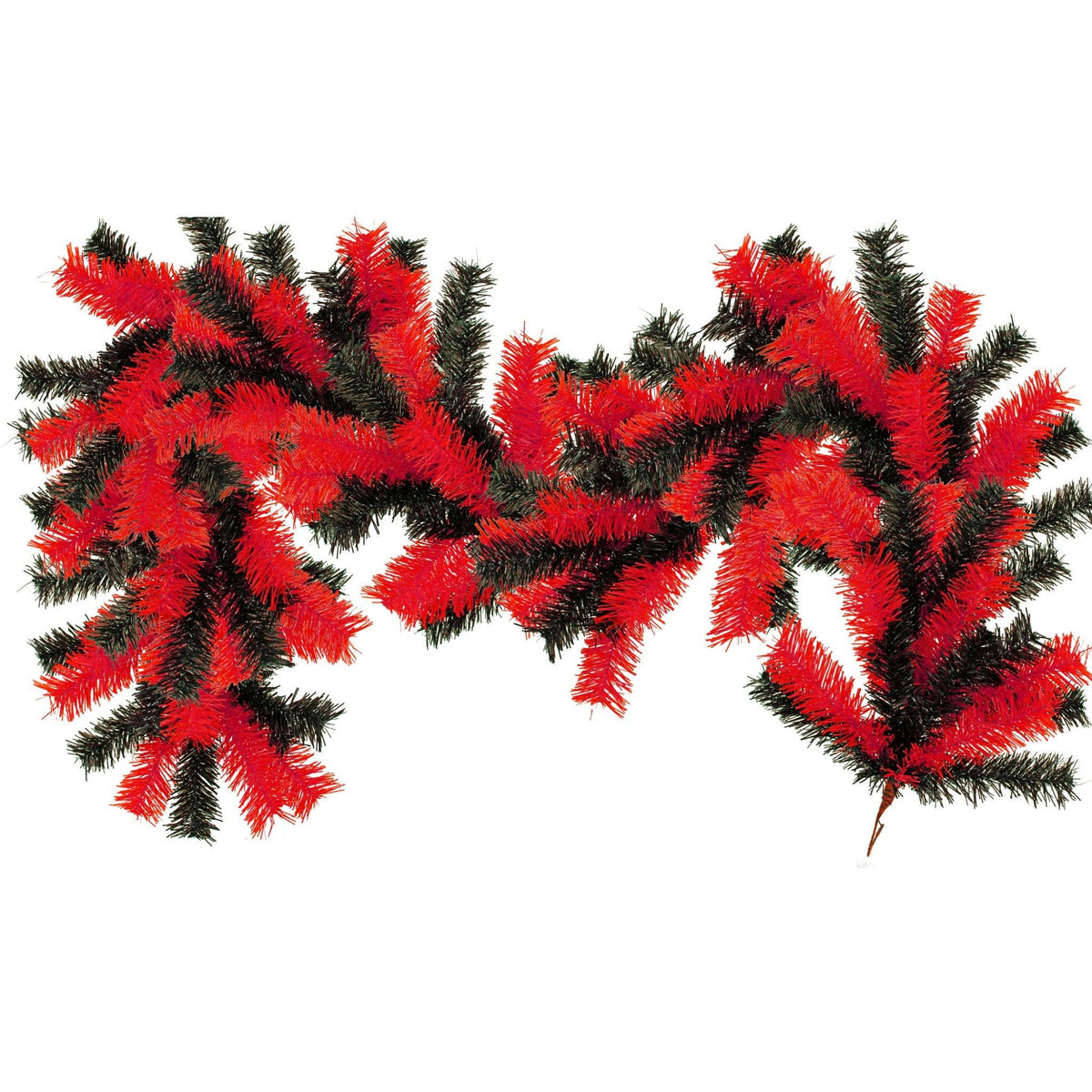 Shop for Lee Display's brand new 6FT Shiny Metallic Red and Black Tinsel Brush Garlands on sale now at leedisplay.com.  