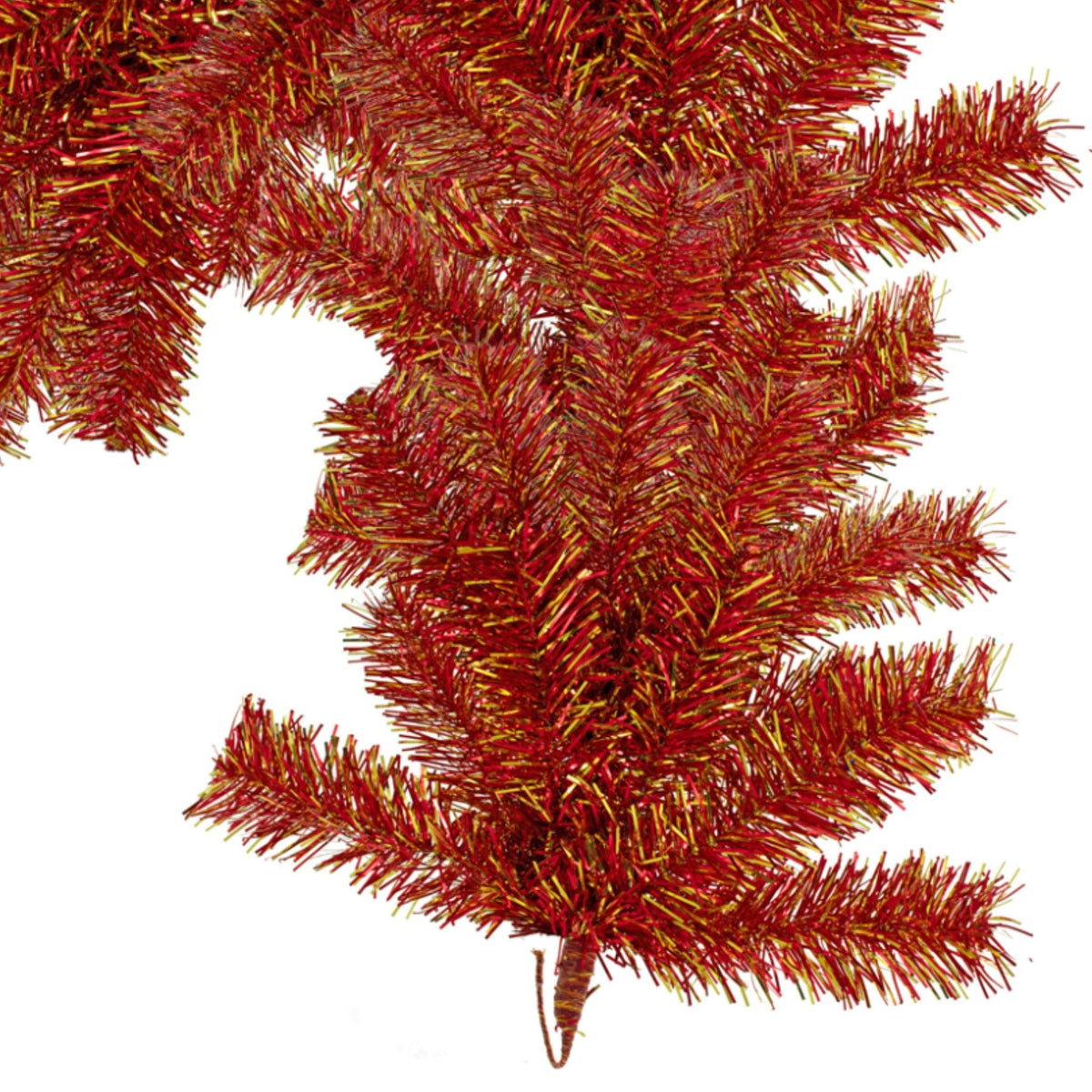 Shop for Lee Display's brand new 6FT Shiny Metallic Red and Gold Tinsel Brush Garlands on sale now at leedisplay.com.  Made on a bendable wire