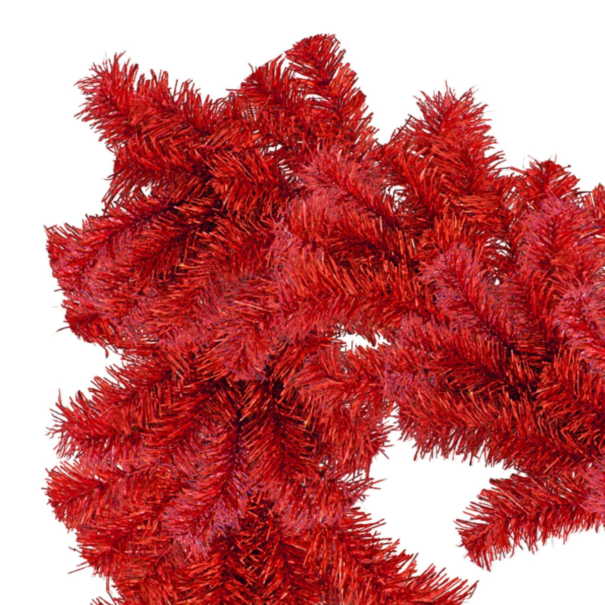 Shop for Lee Display's brand new 6FT Shiny Metallic Red Tinsel Brush Garlands on sale now at leedisplay.com.  Middle