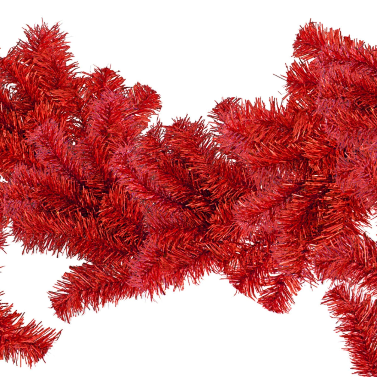 Shop for Lee Display's brand new 6FT Shiny Metallic Red Tinsel Brush Garlands on sale now at leedisplay.com.  Middle section