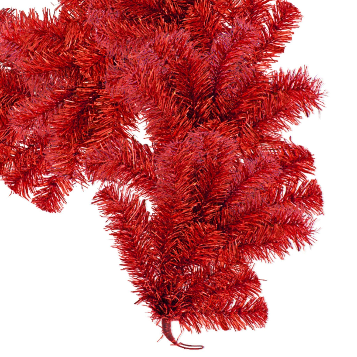 Shop for Lee Display's brand new 6FT Shiny Metallic Red Tinsel Brush Garlands on sale now at leedisplay.com.  Made on a wire