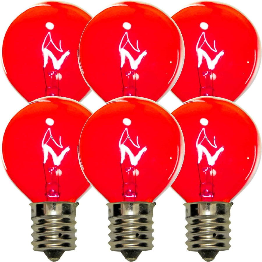 Red G40 Light Bulbs - Lee Display