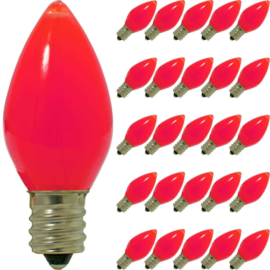 Red Solid LED Light Bulbs - Lee Display