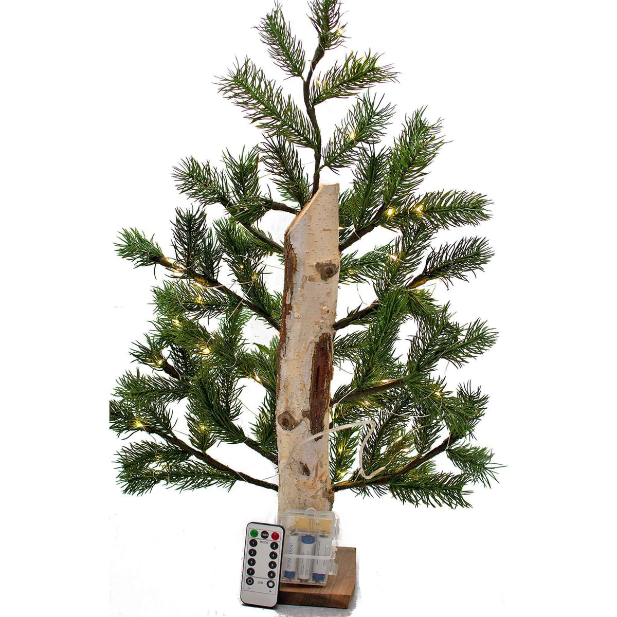 Rustic Birch Pole Christmas Tree - Lee Display