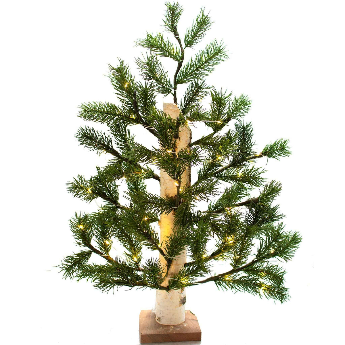 Rustic Birch Pole Christmas Tree - Lee Display