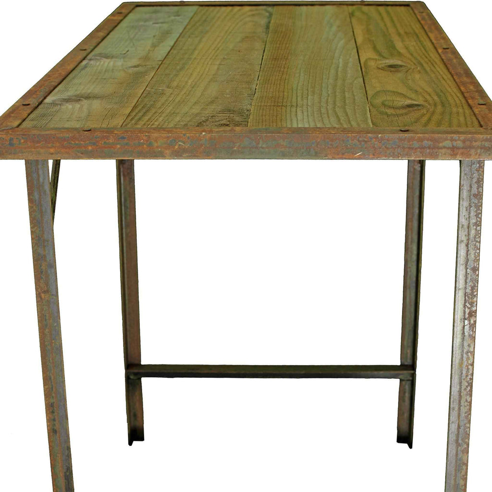 Rustic Redwood Outdoor Patio Work Table - Shop Lee Display