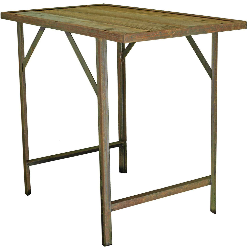 Rustic Redwood Outdoor Patio Work Table - Shop Lee Display