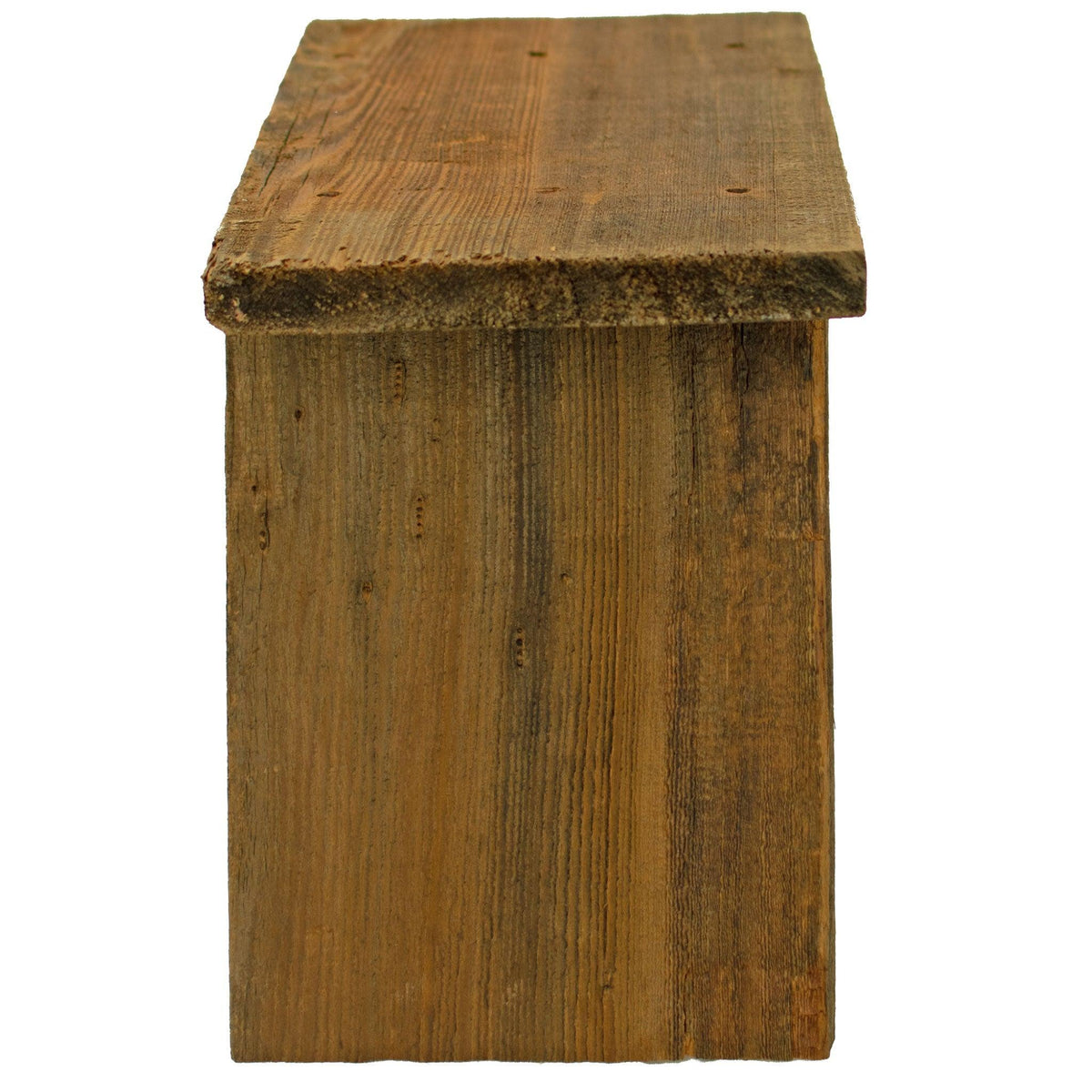 Side Angle of Lee Display's Redwood Build-Up End Table