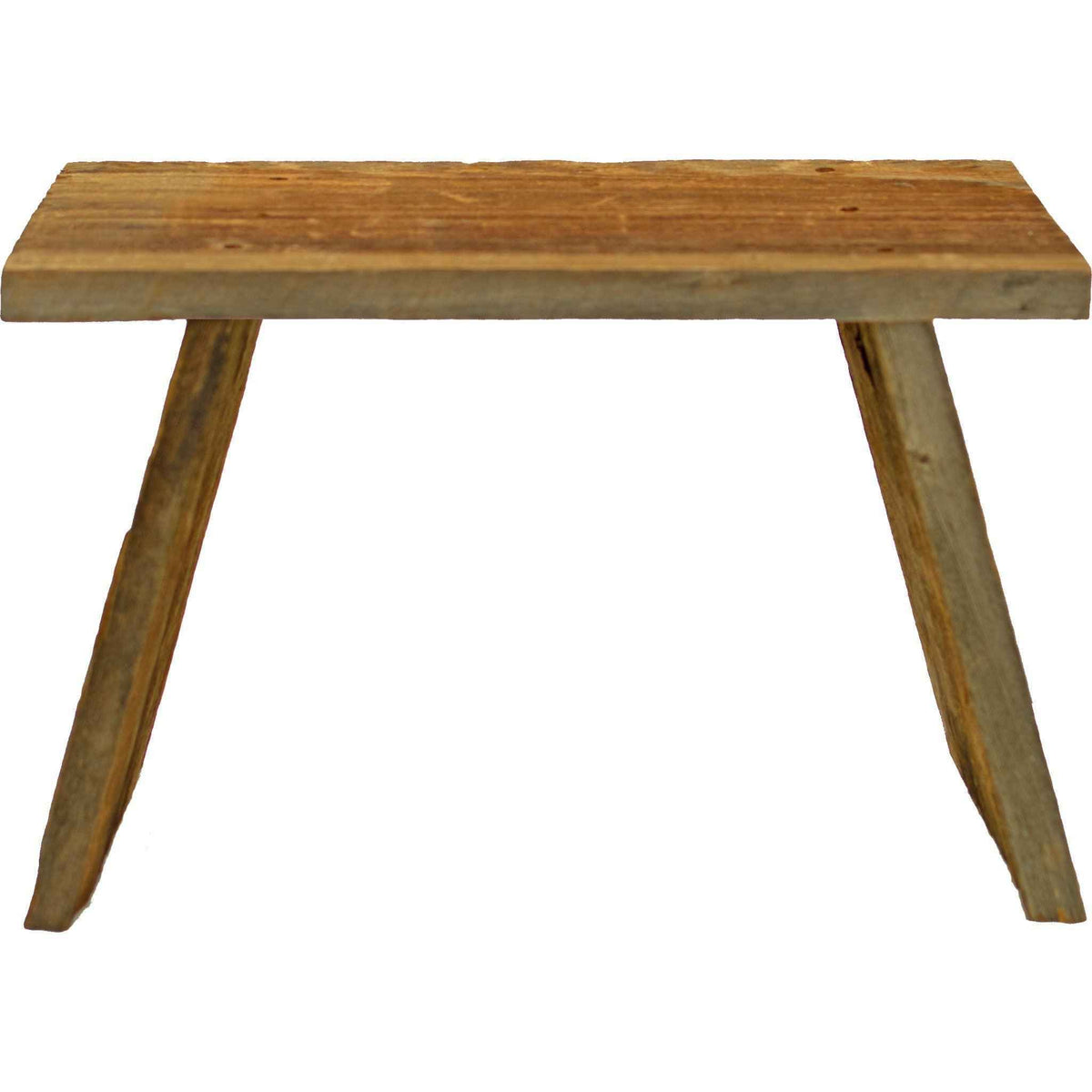 Rustic Redwood Build-Up End Table - Lee Display