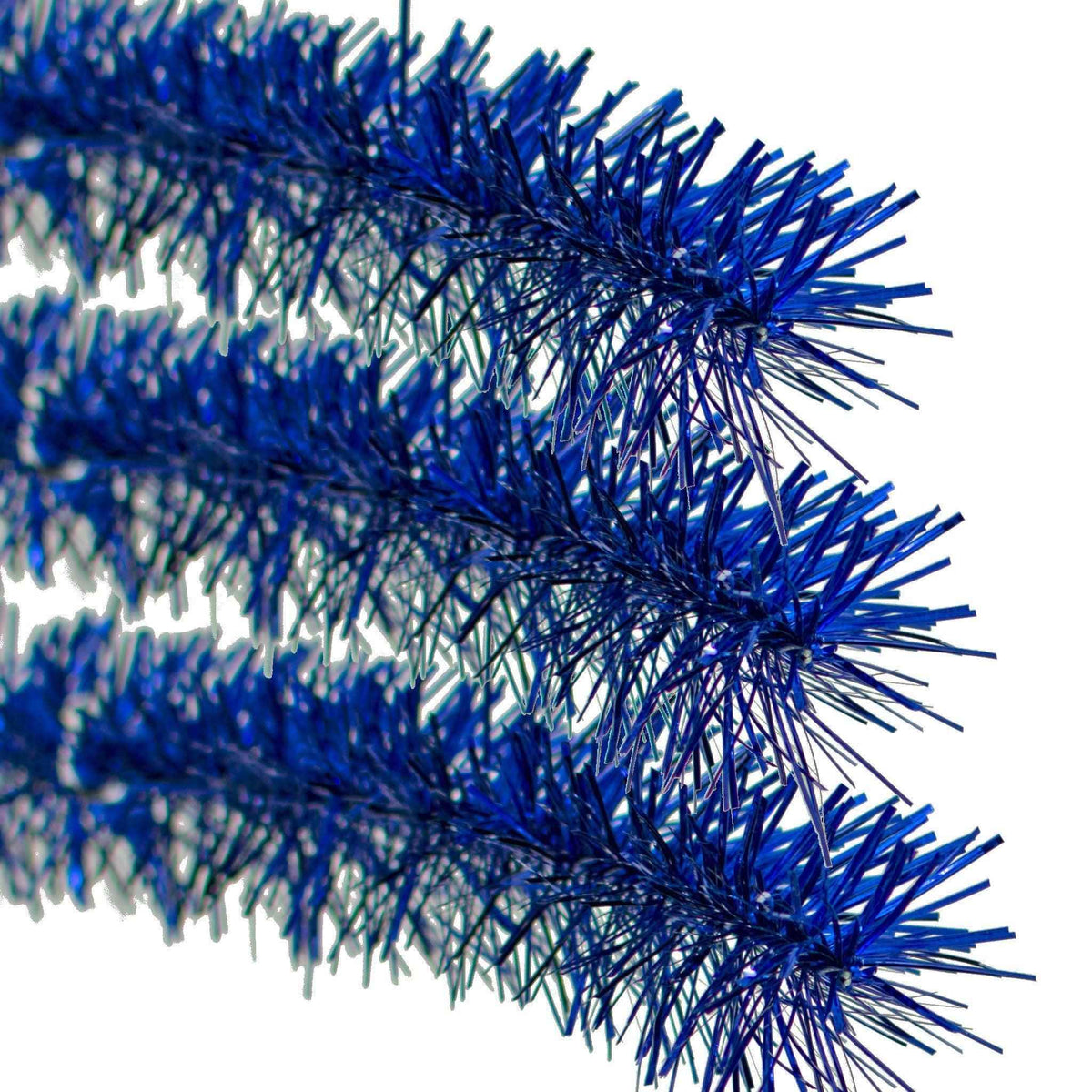 Shiny Blue Tinsel Garland - Lee Display