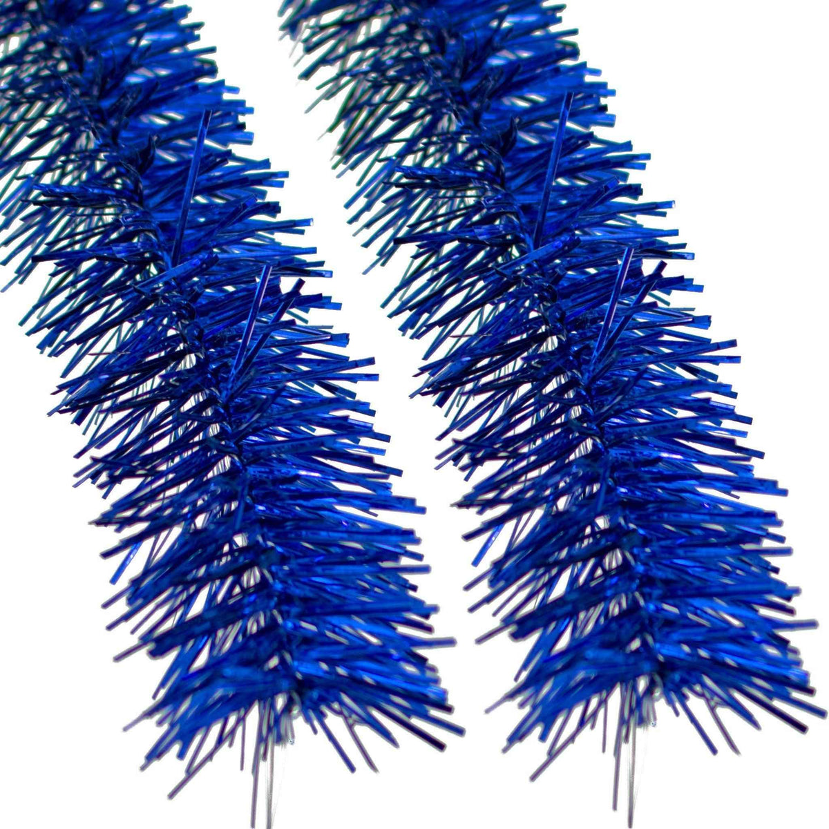 Shiny Blue Tinsel Garland - Lee Display