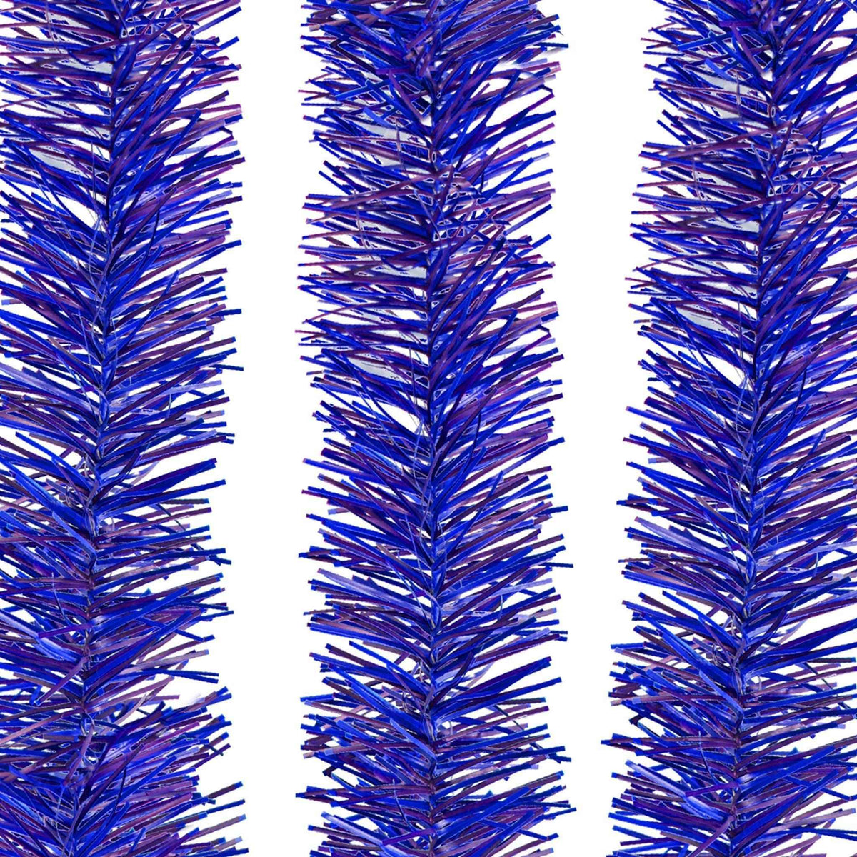 Shiny Blue Tinsel Garland - Lee Display