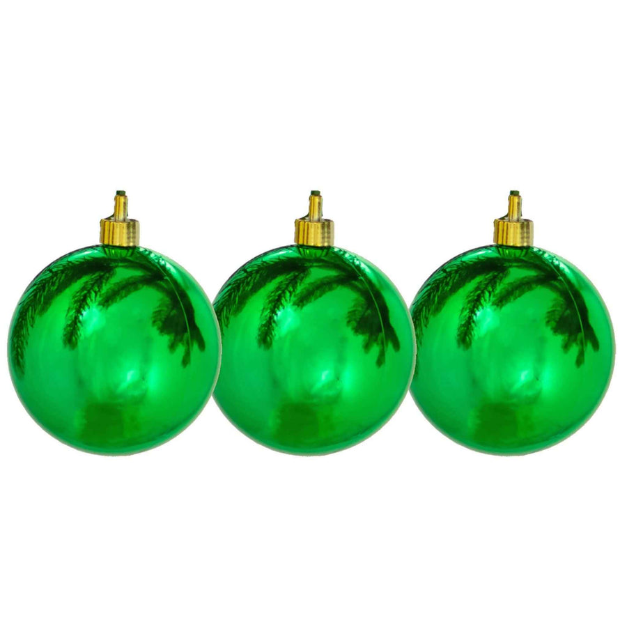 Shiny Green Ball Ornaments - Lee Display