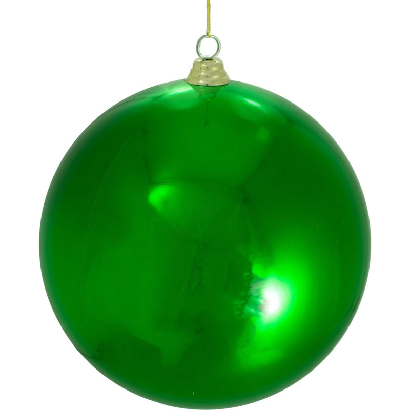 Shiny Green Plastic Ball Ornaments sold at leedisplay.com