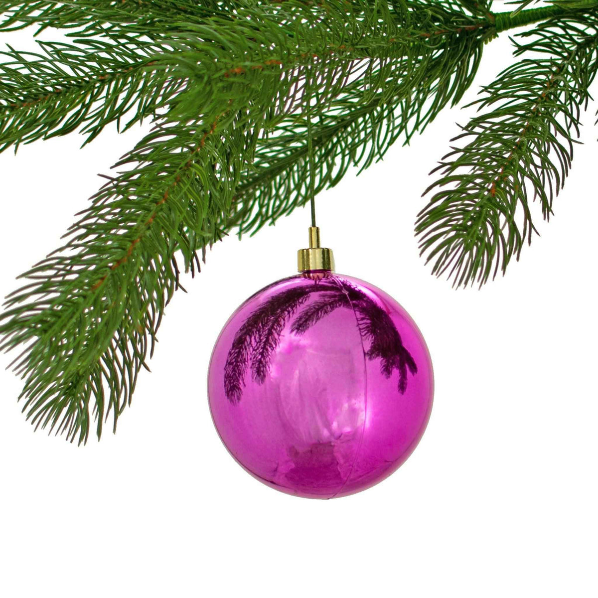 Shiny Pink Ball Ornaments - Lee Display