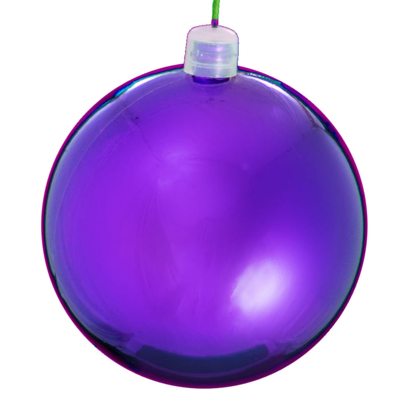 Shiny Purple Ball Ornaments - Lee Display