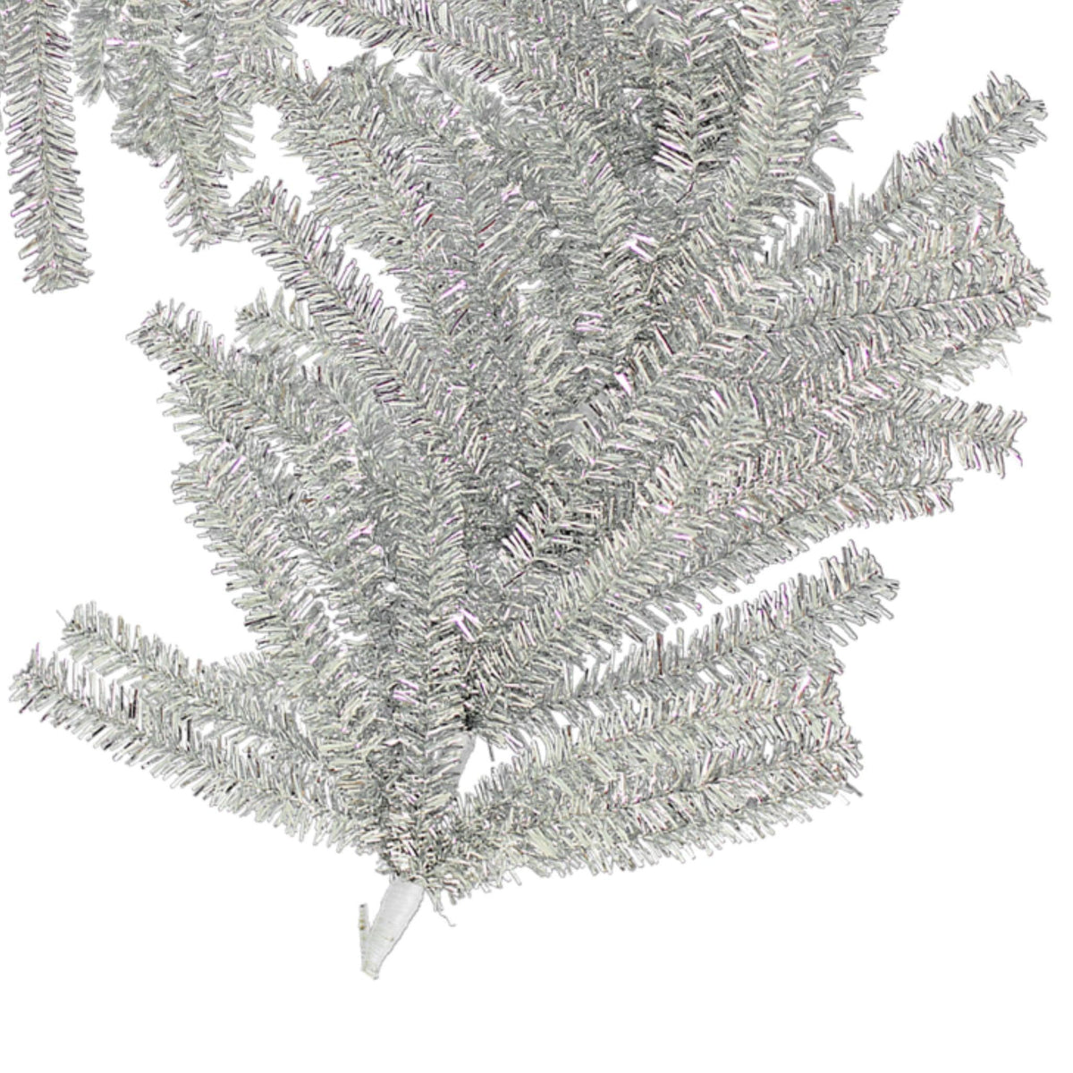 Shop for Lee Display's brand new 6FT Silver 1in Tinsel Brush Garlands on sale at leedisplay.com.  End section