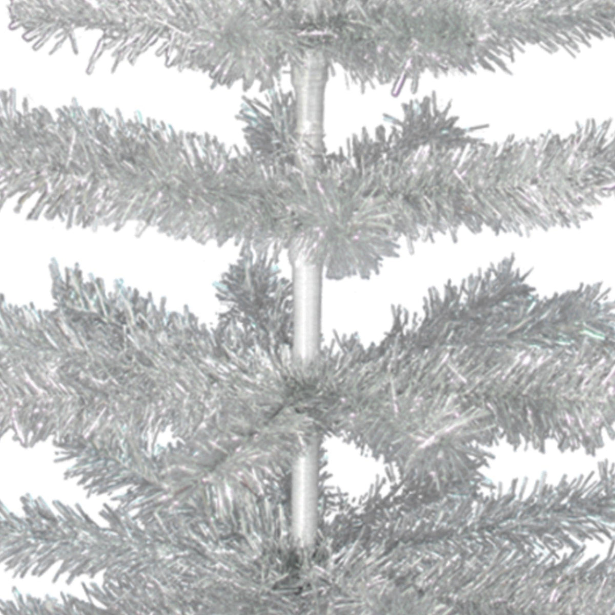 Middle section of the 5FT Tall Silver Tinsel Christmas Tree from leedisplay