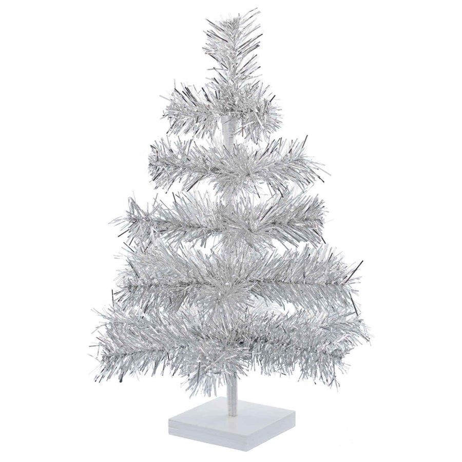 Silver Tinsel Christmas Tree - Lee Display