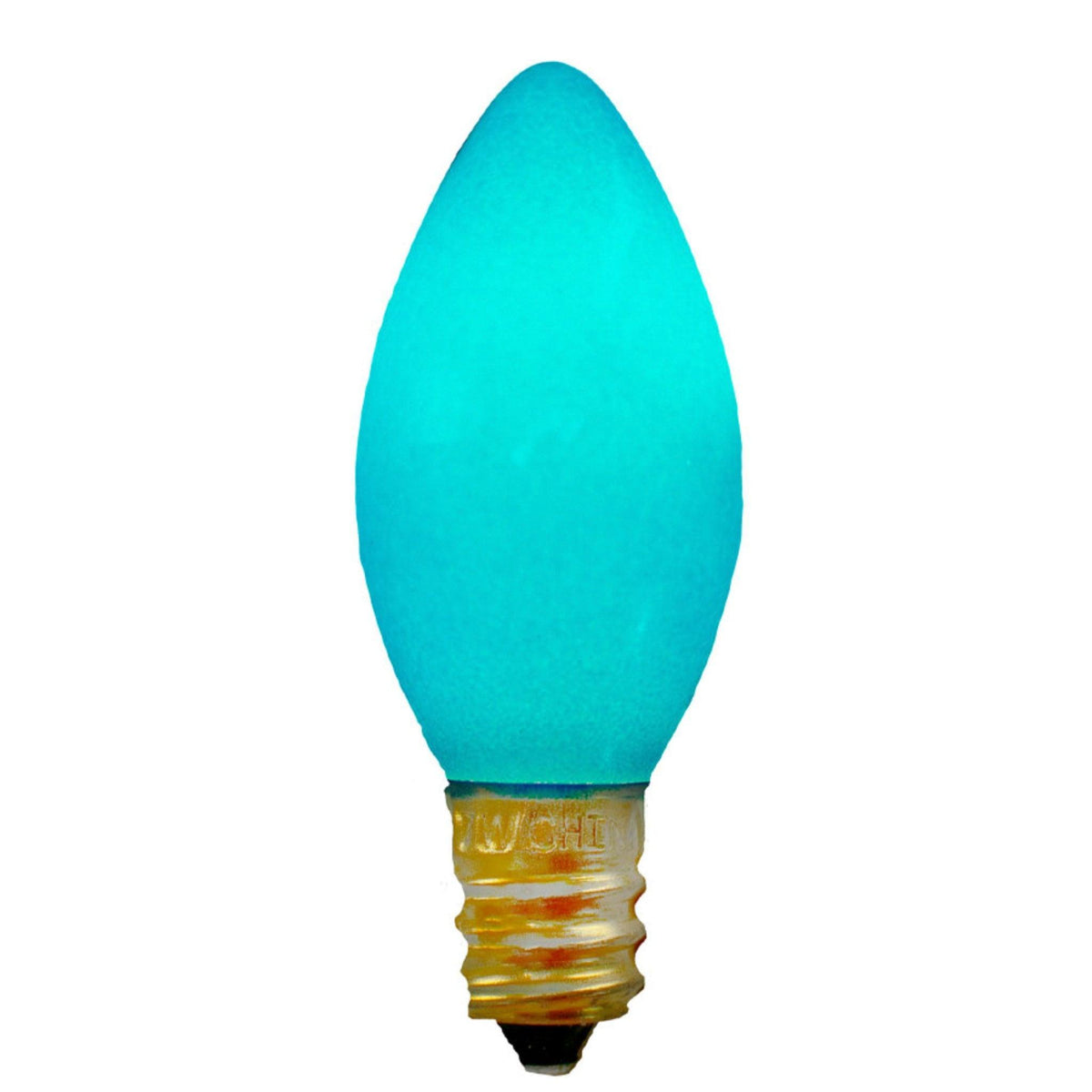 C-7 & C-9 Solid Ceramic Blue Christmas Light Bulbs.  Replace your old bulbs with a set of brand new Candelabra Lights.   Shop now at leedisplay.com