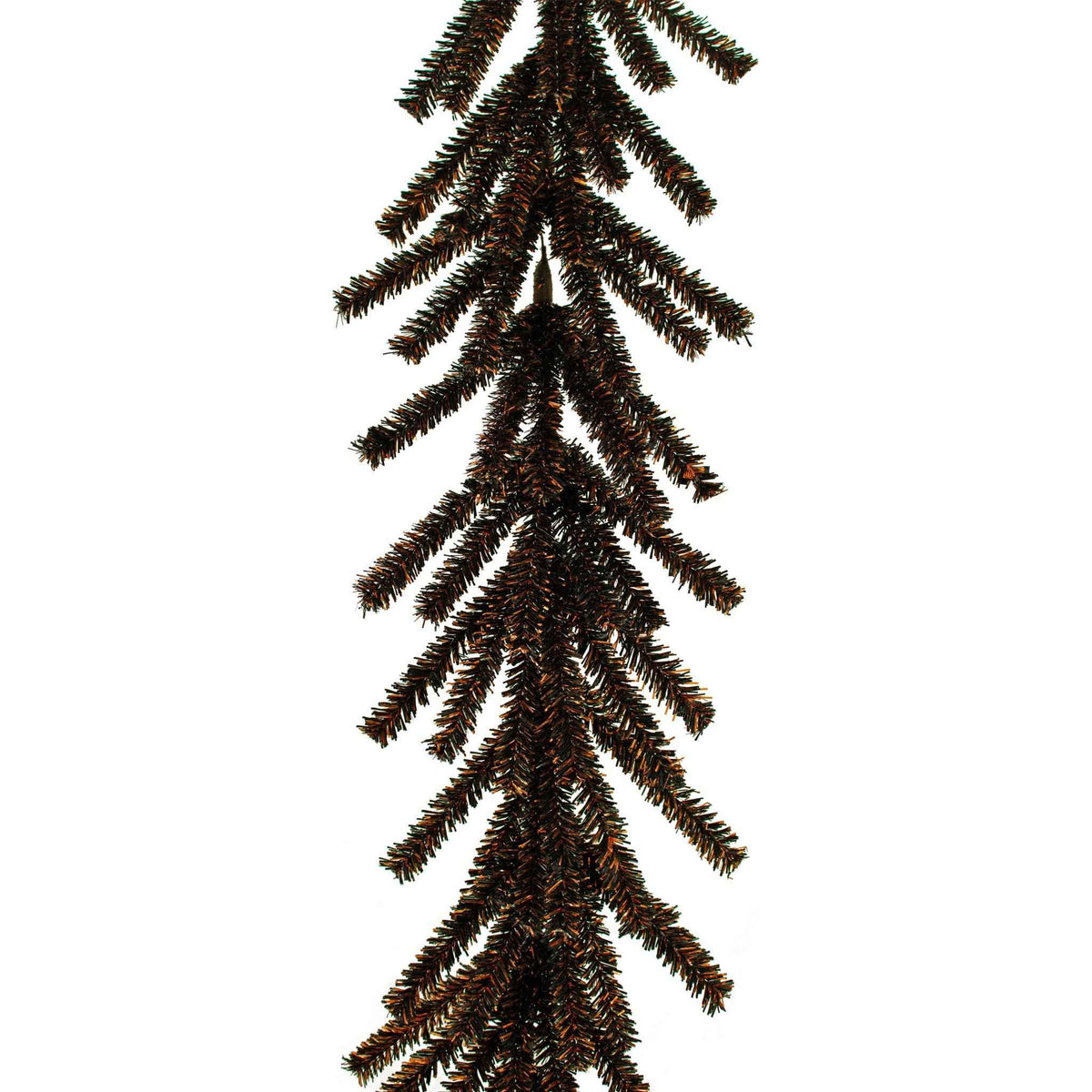 Spooky Orange & Black 1in Firework Tinsel Halloween Garland - Lee Display
