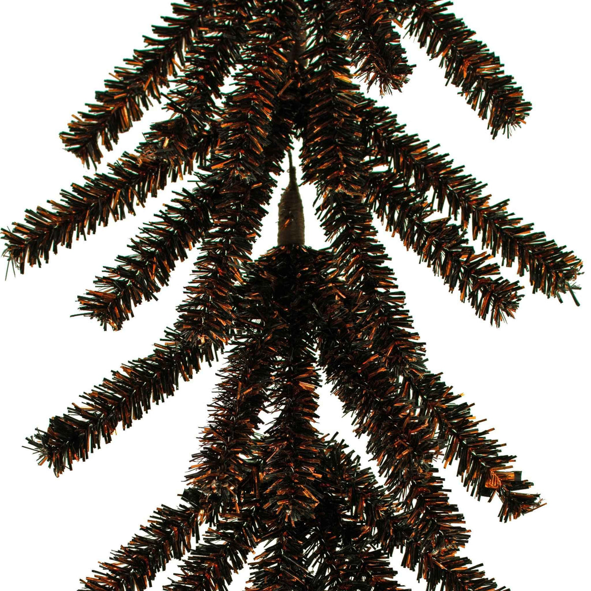Spooky Orange & Black 1in Firework Tinsel Halloween Garland - Lee Display