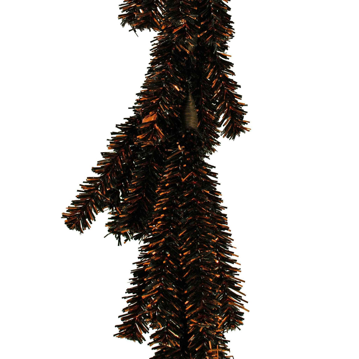 Spooky Orange & Black 1in Firework Tinsel Halloween Garland - Lee Display