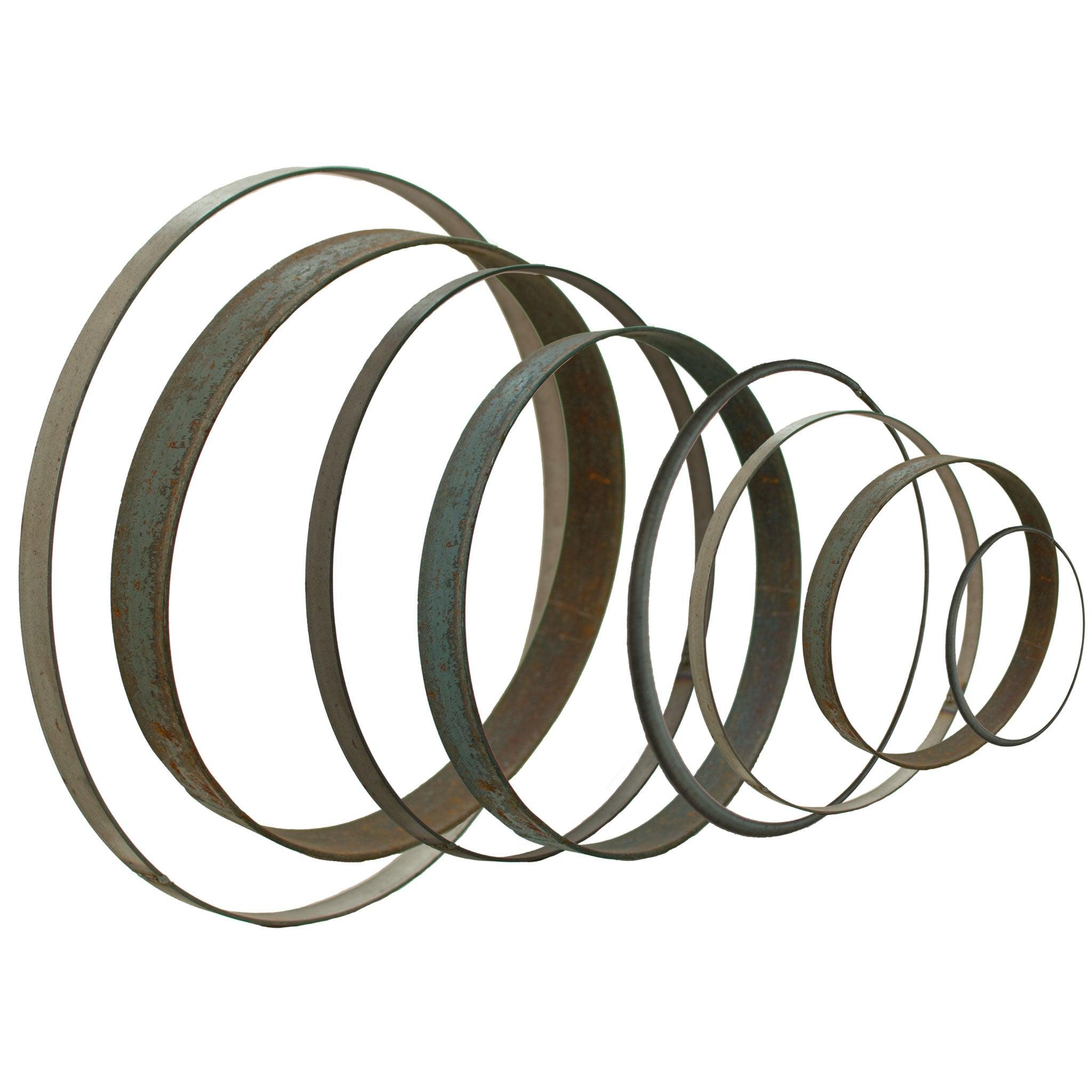 Flat store metal rings