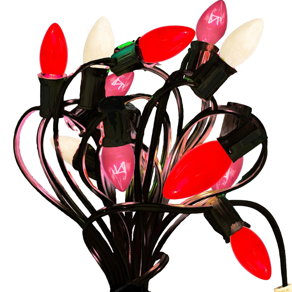 Buy a brand new set of Lee Display's C7/C9 Candelabra Style Valentine's Day Christmas Light Sets on sale at leedisplay.com