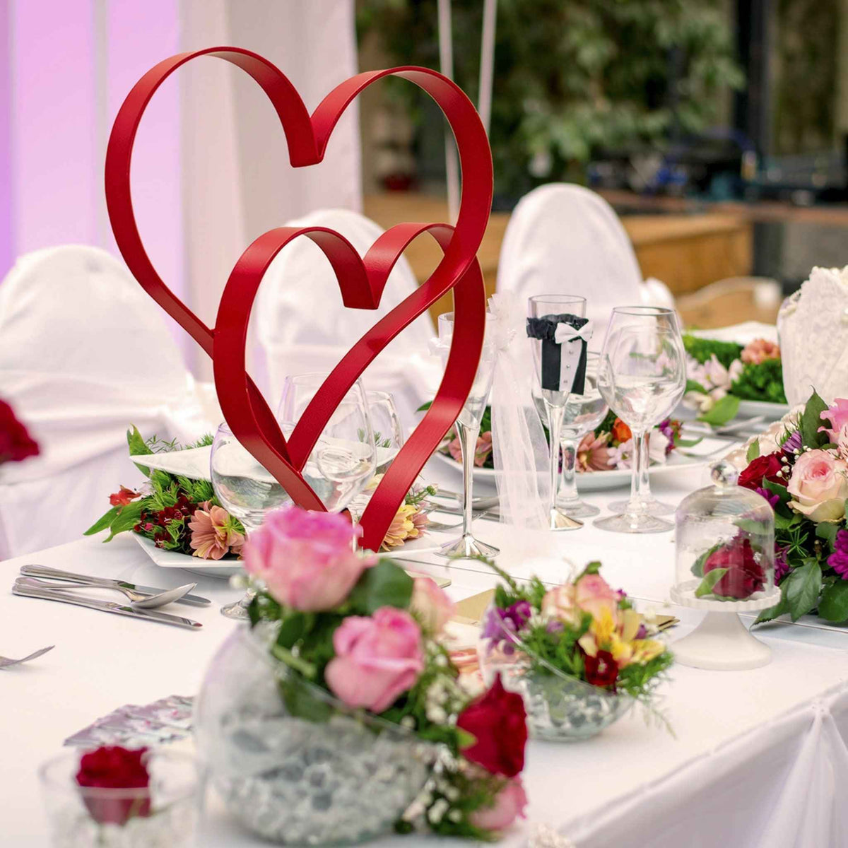Valentine's Day Double Heart Centerpiece - Lee Display