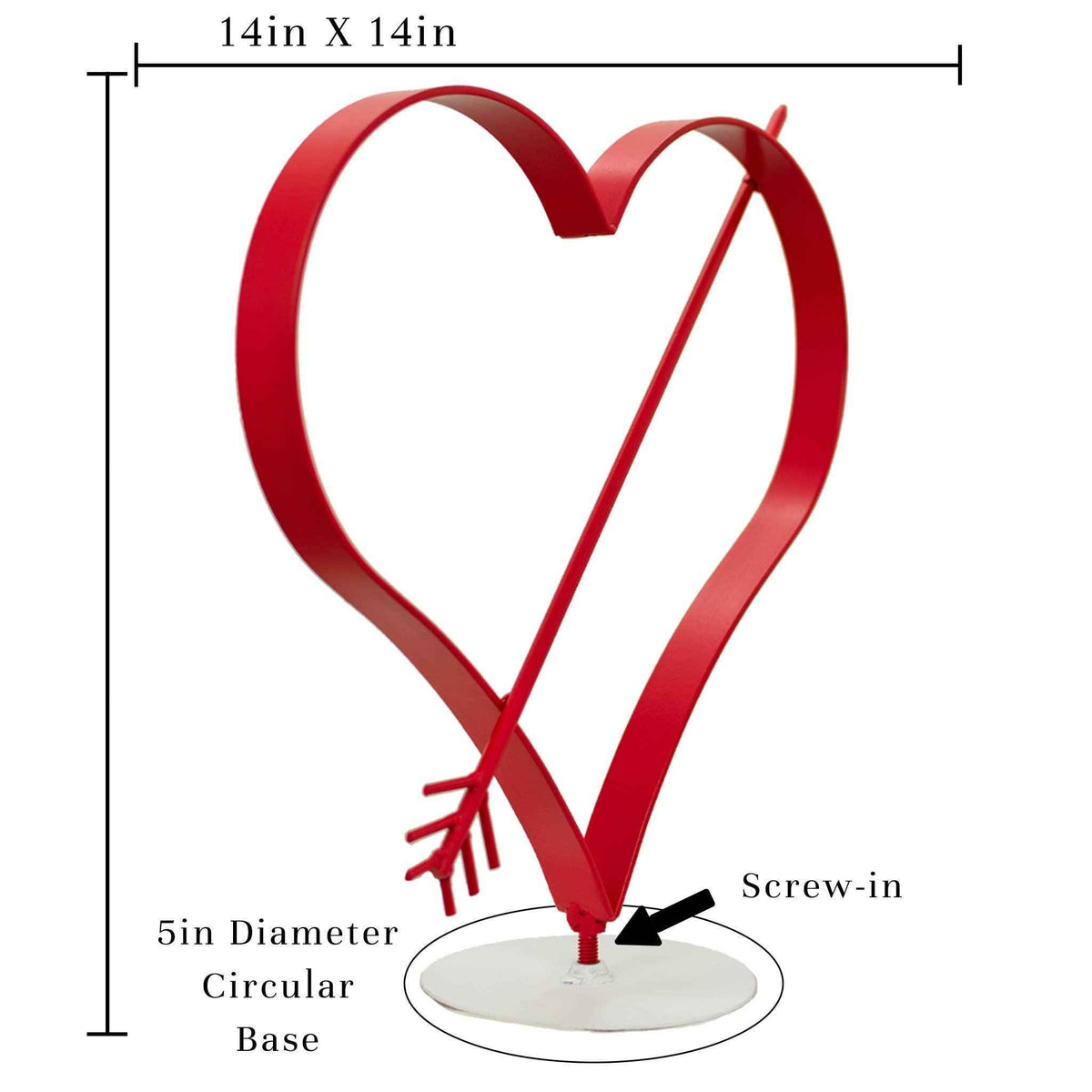 Valentine's Day Heart with Cupid's Arrow - Lee Display
