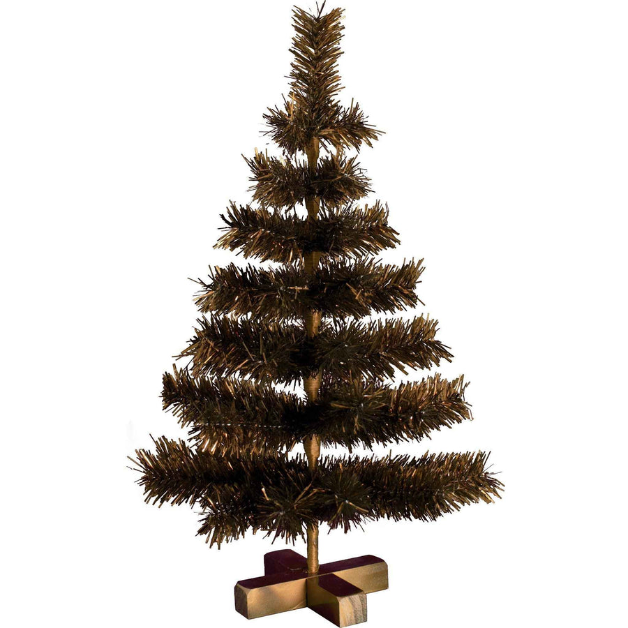 Vintage Copper Tinsel Christmas Tree - Lee Display