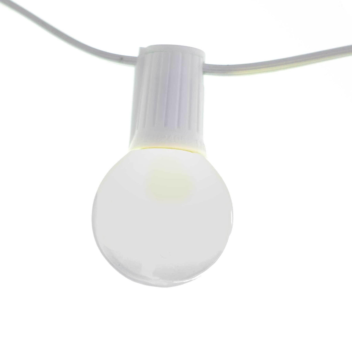 1 Box of 25 of brand new opaque White G40 Globe Light Bulbs Replace your old bulbs today at leedisplay.com