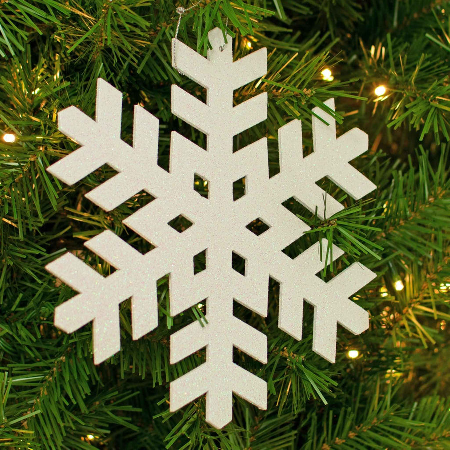 White Glitter Snowflake - Lee Display