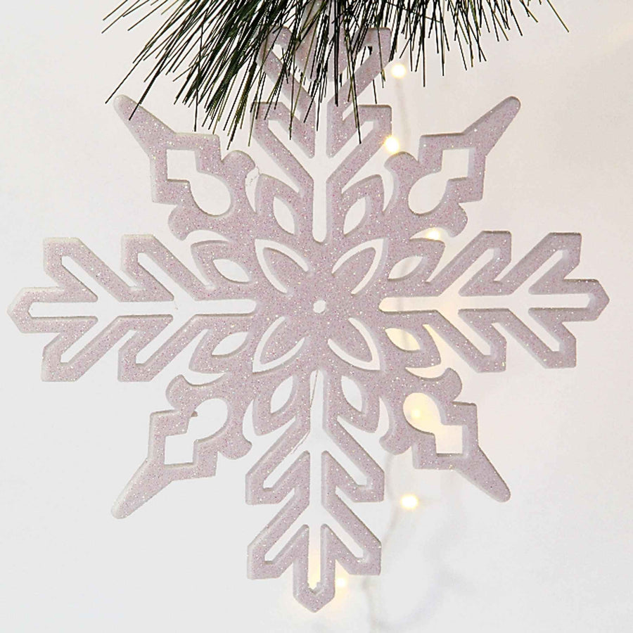 White Glittered Snowflake - Lee Display