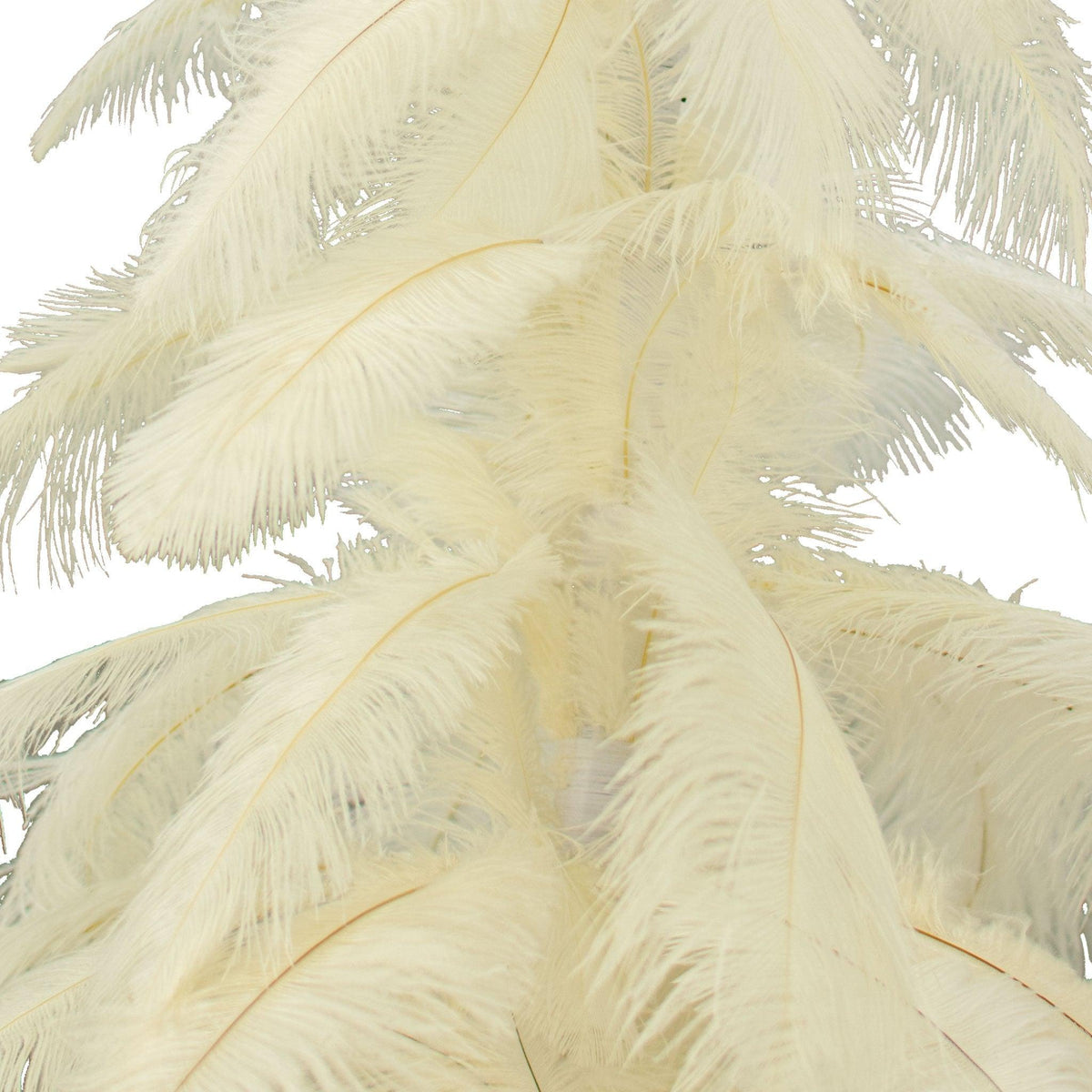 White Ostrich Feather Christmas Tree - Lee Display