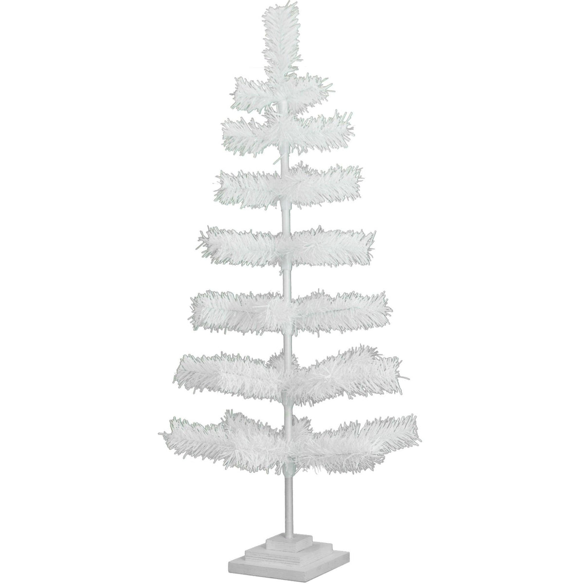 Lee Display's classic 36in White Tinsel Christmas Trees on sale now at leedisplay.com