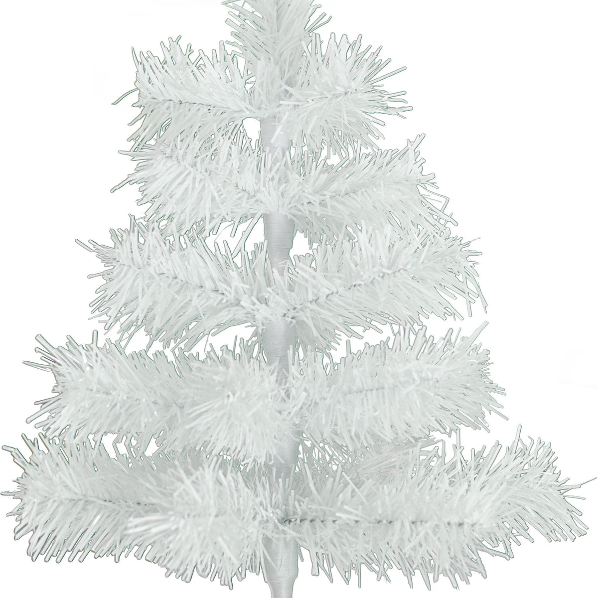 Lee Display's 18in White Tinsel Christmas Tree sold at leedisplay.com
