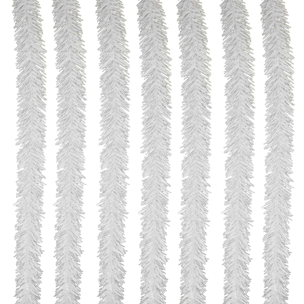 Lee Display's brand new 25ft White Tinsel Garlands and Fringe Embellishments on sale at leedisplay.com