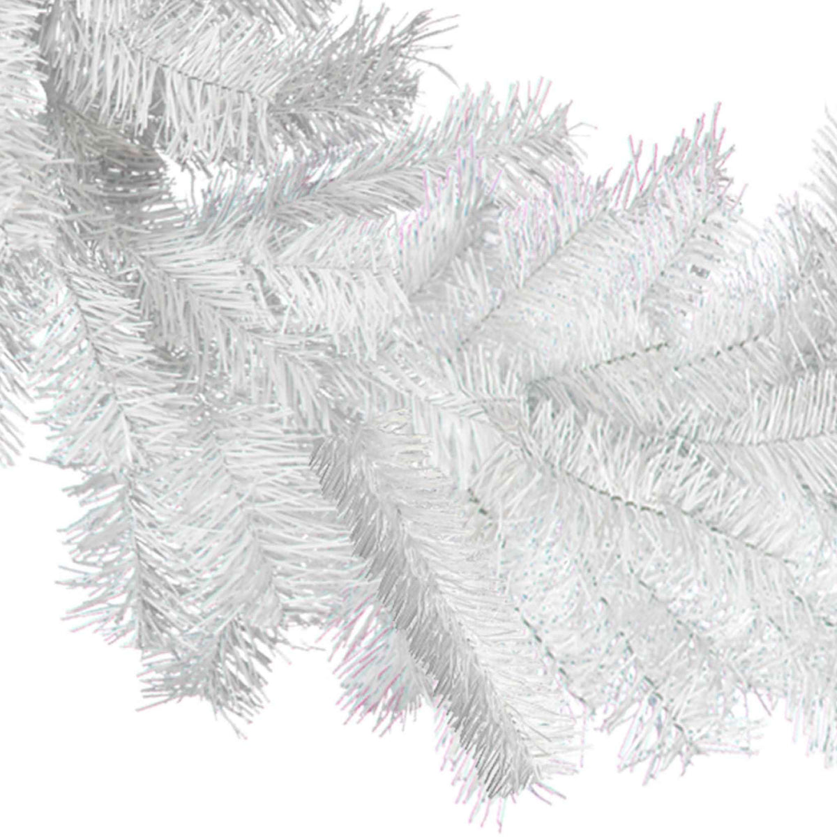 White Tinsel Wreaths - Lee Display