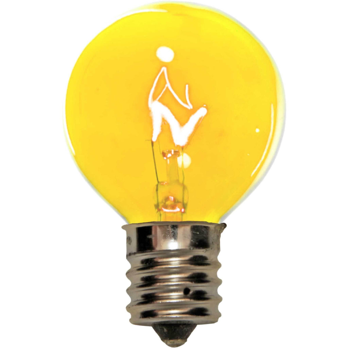 1 Box of 25 of brand new transparent Yellow G40 Globe Light Bulbs Replace your old bulbs today at leedisplay.com