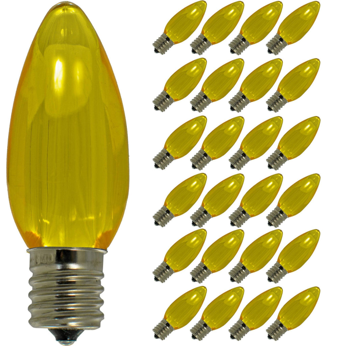 Yellow LED Light Bulbs - Lee Display